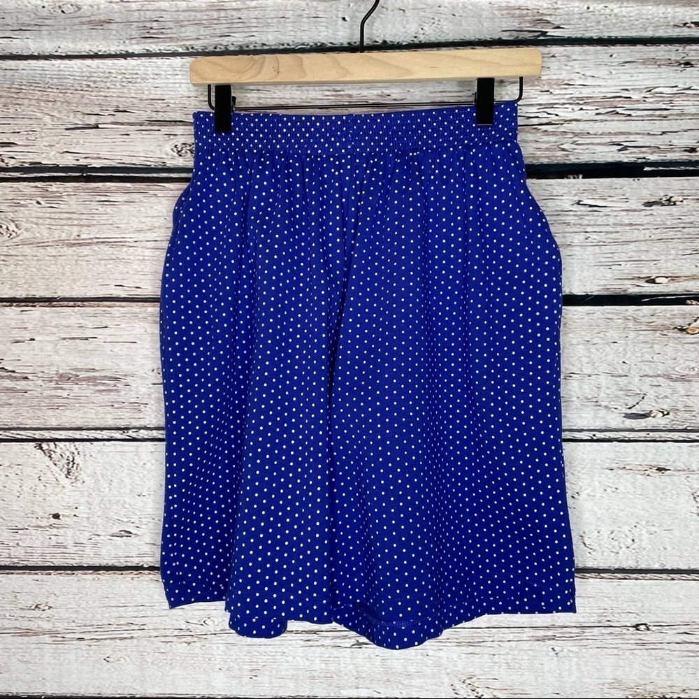 VINTAGE 80s-90s Marisa Christina Mom‎ Shorts Culottes Polka Dot Medium Pull On